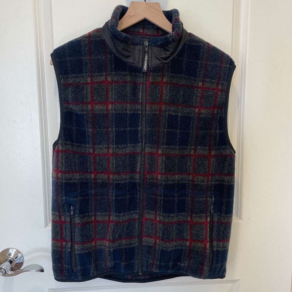 Men’s Black Diamond Plaid Fleece Vest